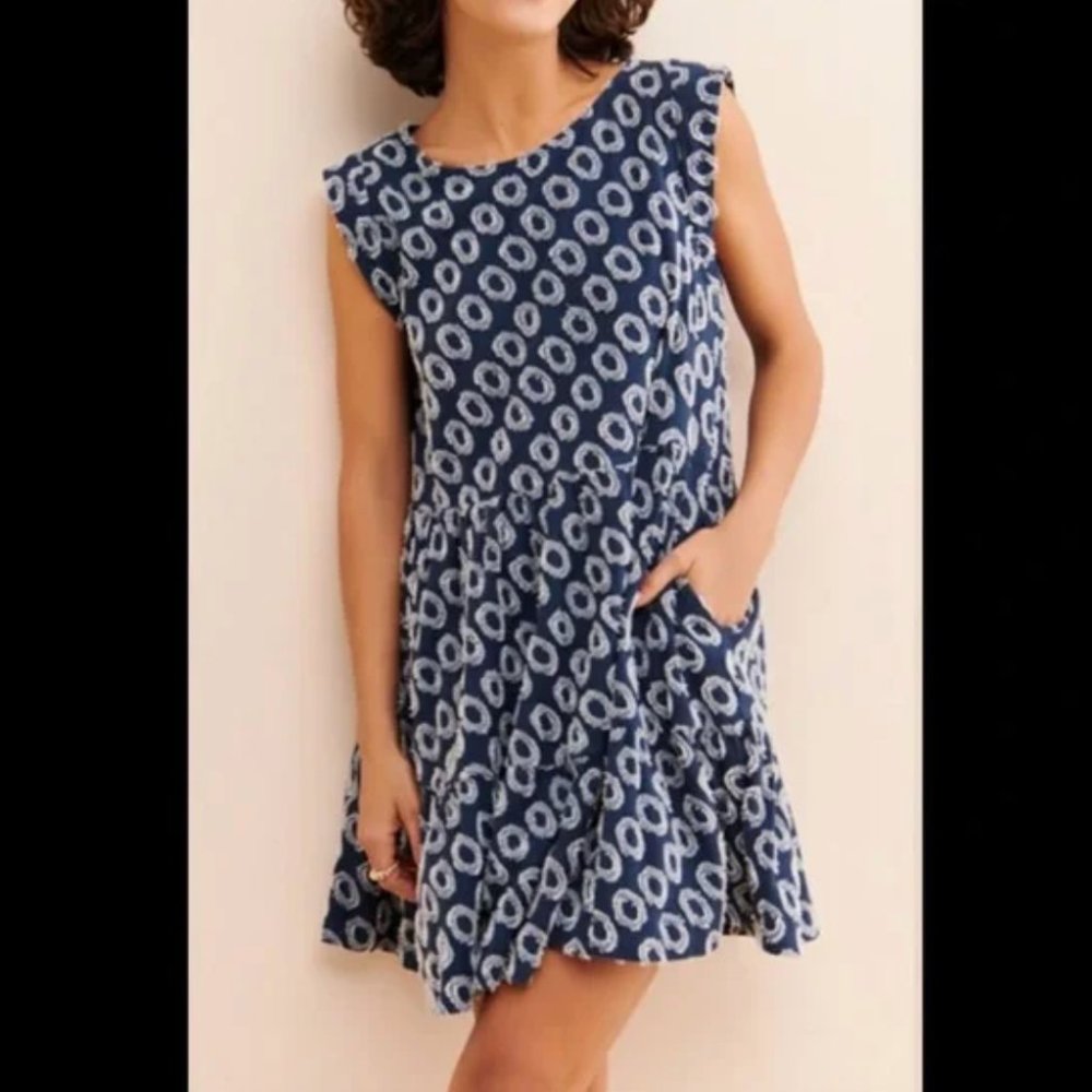 Anthropologie Maeve Lisanne Textured Tunic Dress